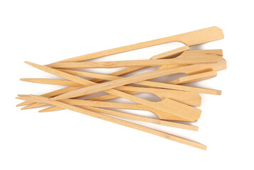 Finger food sticks isolated on white background.