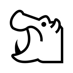 Hippo Vector Icon