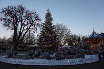 Christmas Lights in TIvoli Amusement Park