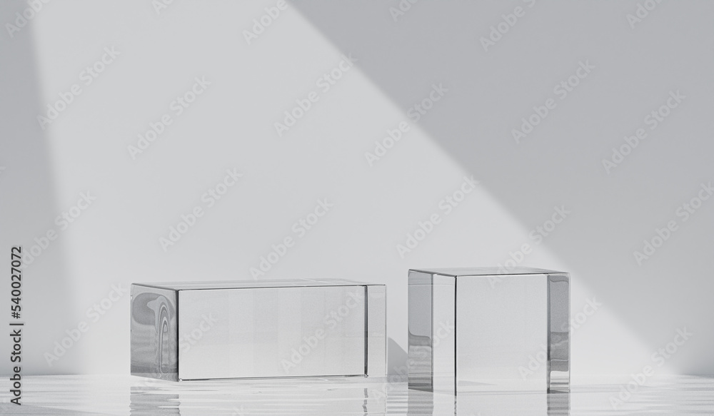 Poster 3d background products display podium scene. background 3d rendering with podium. stand to show cosm