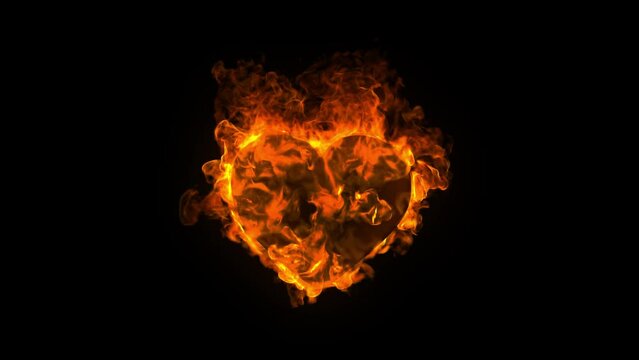 Love-Fire Heart Burning A black-base