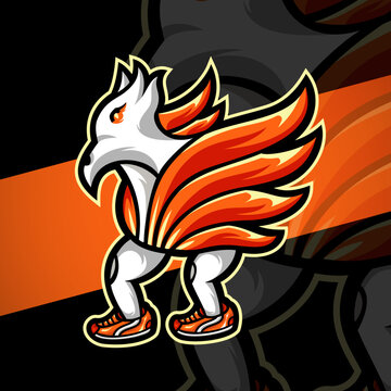 Eagle Esports Mascot Logo &mdash; Vector Illustration