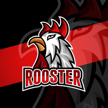 Rooster / Chicken Esports Mascot Logo &mdash; Vector Illustration