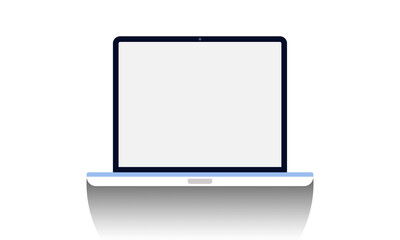 Laptop PNG with Shadow. modern computer isolated 