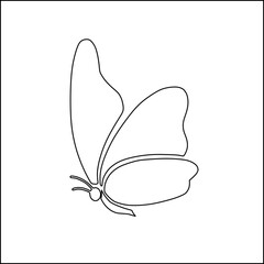 drawing butterfly with digital hand creation