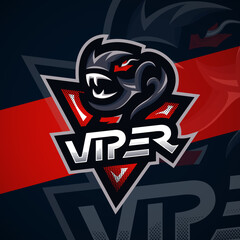 Viper esport mascot illustration logo