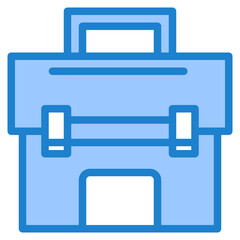 Toolbox blue style icon