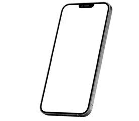 Mobile phone premium png for mockup