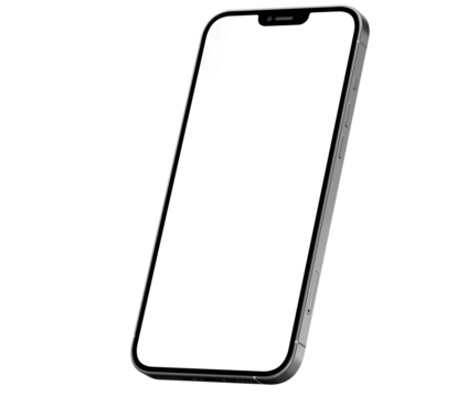 Mobile phone premium png for mockup