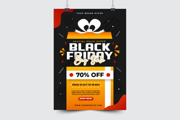 Black Friday Sale Poster or Flyer Design Template