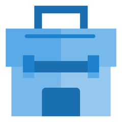 Fototapeta premium Toolbox flat style icon