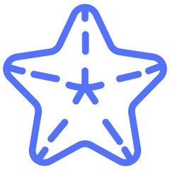 beach star fish starfish line icon