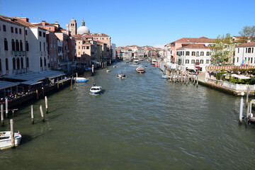 Le Grand Canal, vu depuis le Ponte degli Scalzi - obrazy, fototapety, plakaty