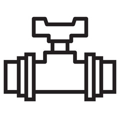 Valve outline style icon