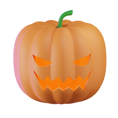 Pumpkin Halloween 3D Illustration