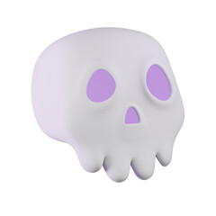 Skull Halloween 3D Illustration