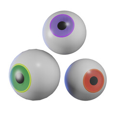 Eyes Halloween 3D Illustration