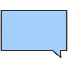 Square Message Bubble Window Frame