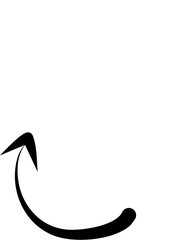 Hand drawn arrows abstract black