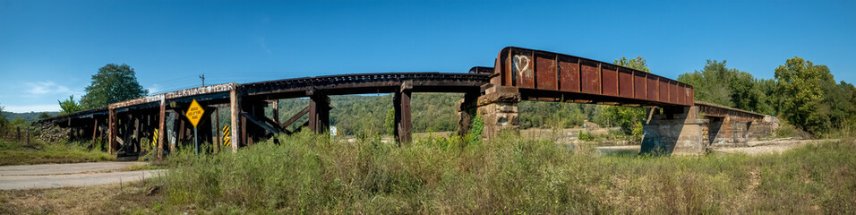 Moon Bridge Trestle over Frog Bayou of the Arkansas Missouri Railroad, Arkansas