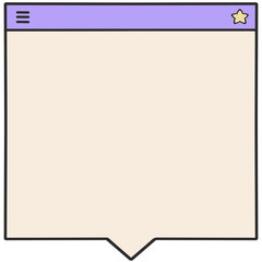 Message Pop-up Window Frame Mockup