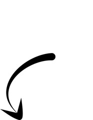 Hand drawn arrows abstract black