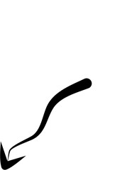 Hand drawn arrows abstract black