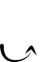 Hand drawn arrows abstract black