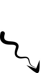 Hand drawn arrows abstract black