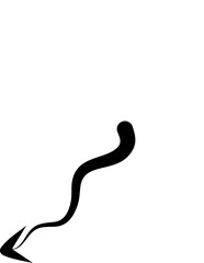 Hand drawn arrows abstract black