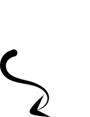 Hand drawn arrows abstract black