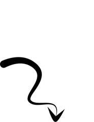 Hand drawn arrows abstract black