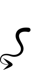 Hand drawn arrows abstract black