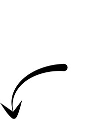 Hand drawn arrows abstract black