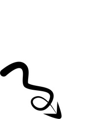 Hand drawn arrows abstract black