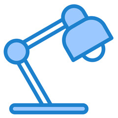 Lamp blue style icon