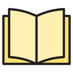 Book color line style icon