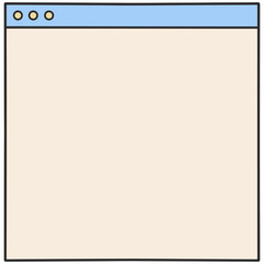 Obraz premium Pastel Web Browser Mockup Frame