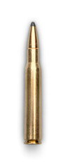 One bullet isolated on white background