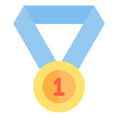 Medal flat style icon