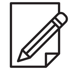 Pencil outline style icon