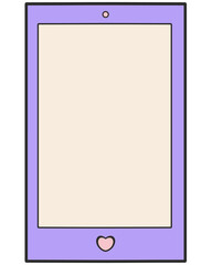 Pastel Mobile Phone Mockup Frame