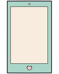 Pastel Mobile Phone Mockup Frame