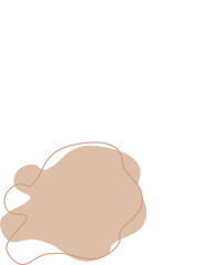 Liquid and fluid shape abstract