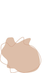 Liquid and fluid shape abstract