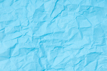 しわくちゃな色紙　水色　テクスチャ
