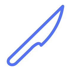 blade cut knife tool line icon