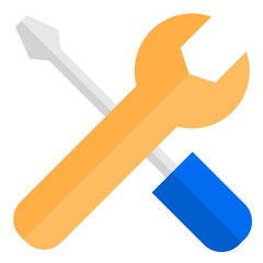 Tecnical support flat style icon