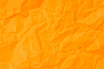 しわくちゃな色紙　黄橙色　テクスチャ