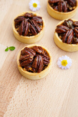 Pecan caramel mini tart
